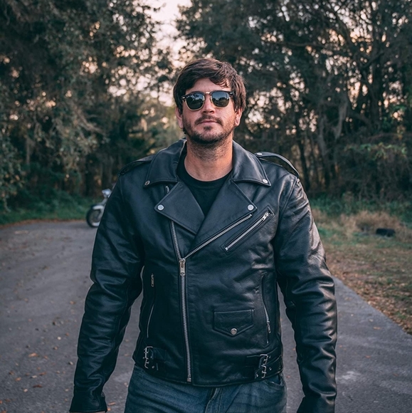 Motorcycle leather jacket - Picture 8 of 12